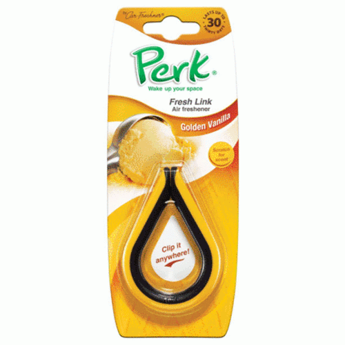 Perk Fresh Link Car Freshner Golden Vanilla CTK-52004