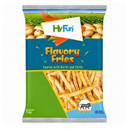 HyFun Frozen Herbs & Chilli Flavory Fries 1kg