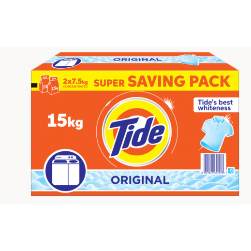 Buy Tide Semi Automatic Original Laundry Detergent 15 kg توصيل