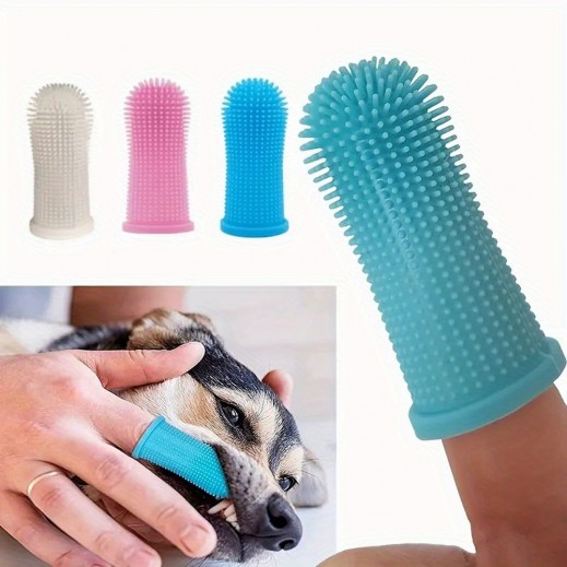 Silicone Finger Toothbrush Pet - delivered by Taw9eel Fast
