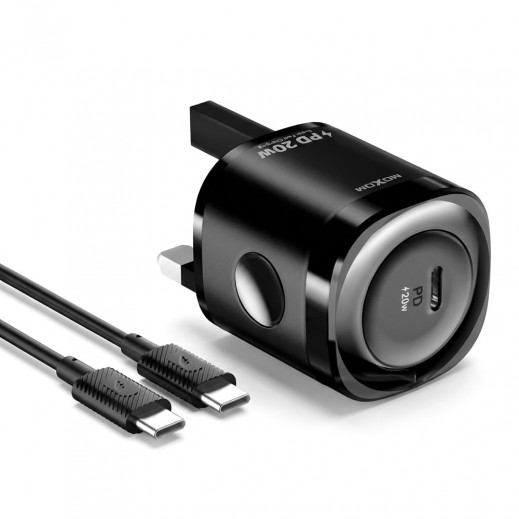 Moxom PD 20W Type-C to Type-C Fast Charger Cable  - delivered by Taw9eel Fast