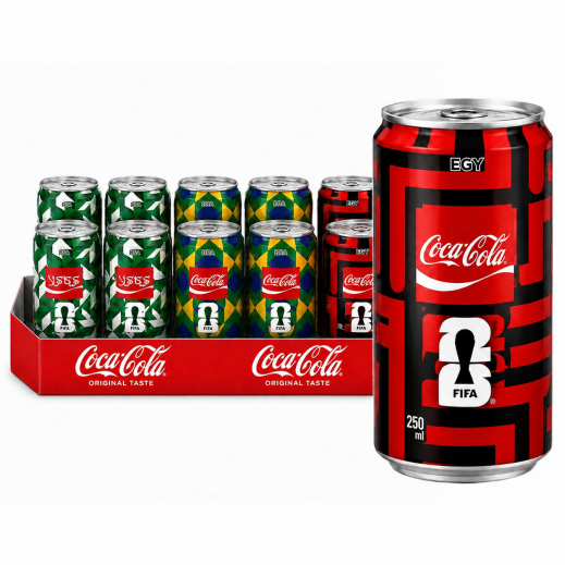 Coca Cola Original Taste Soft Drink Can 10 x 250ml