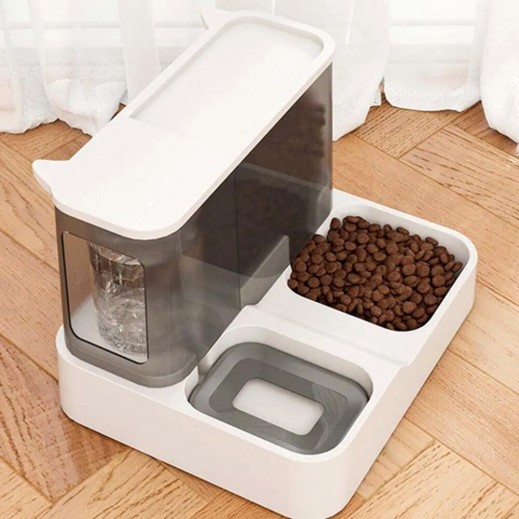 Gravity Pet Feeder and Water Dispenser Pet Set - delivered by Taw9eel Fast