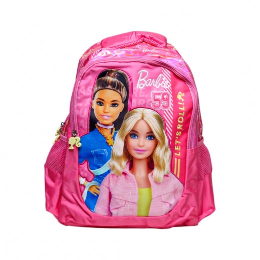 First Kid Barbie Printed Backpack 16 inch - delivered by Taw9eel within one working day 