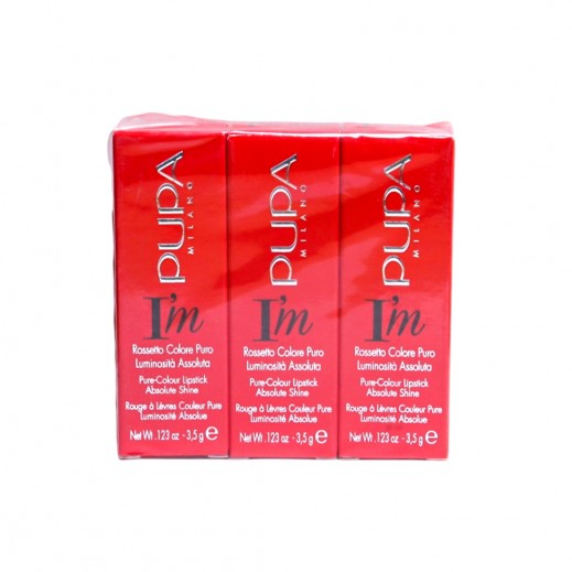 Pupa Set of 3 Milano I'm Pure Colour Lips