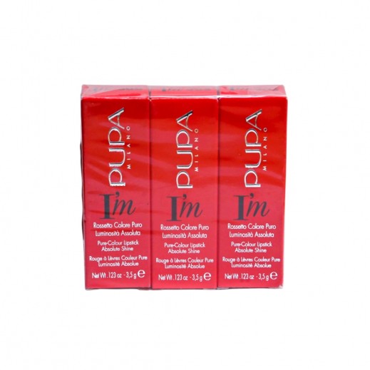 Pupa Set of 3 Milano I'm Pure Colour Lips - delivered by Taw9eel Fast