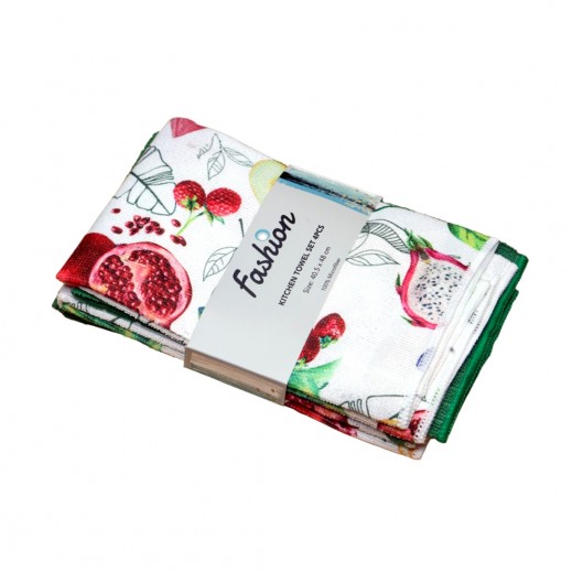 Fashion Microfiber Kitchen Towel Set 40.5 x 48 cm - 4 Pieces
