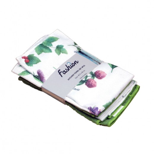 Fashion Microfiber Kitchen Towel Set 40.5 x 48 cm - 4 Pieces