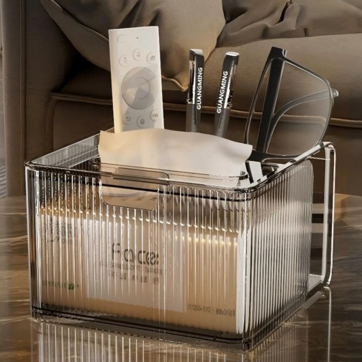 Multifunctional Tissue Storage Box 17 x 17 x 11.5cm - delivered by Taw9eel Fast