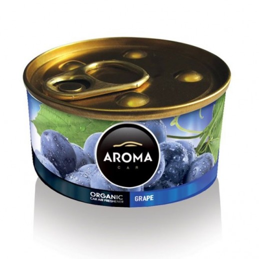 Aroma C/F Organic Can Car Freshener - Grape