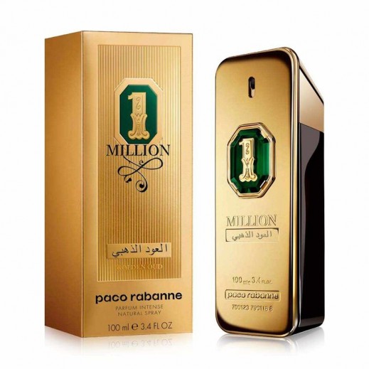 Paco Rabanne 1 Million Golden Oud Perfume For Men 100ml - delivered by Taw9eel within 24 hours 