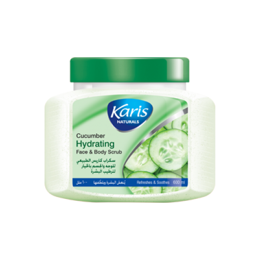 Buy Karis Hydrating Cucumber Face & Body Scrub 600 ml توصيل