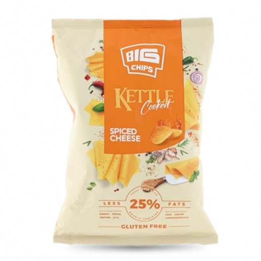 Big Chips Kettle Cooked Classic Gluten Free Spiced Cheese 110 g - delivered by Taw9eel Fast
