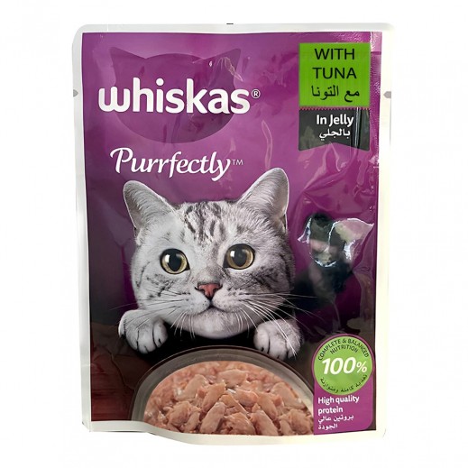 Whiskas Purrfectly Fish With Tuna 85 g - delivered by Taw9eel Fast