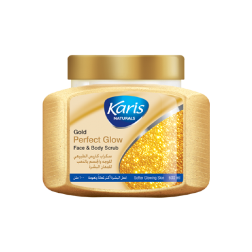 Buy Karis Perfect Glow Gold Face & Body Scrub 600 ml توصيل