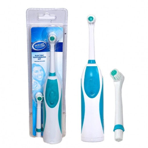 Battery Electric Toothbrush with Replacement Head - Assorted Color - delivered by Taw9eel Fast