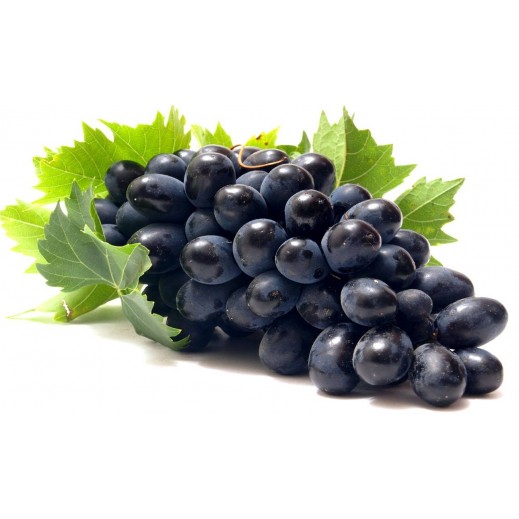 Fresh Lebanese  Black Grapes Box (750 g Approx)