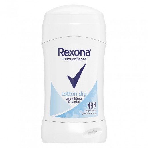 Rexona Women Antiperspirant Stick Cotton Dry 40 g - delivered by Taw9eel Fast