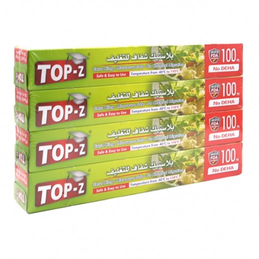 Top-Z Cling Film 30 m x 30 m - 4 Pieces - delivered by Taw9eel Fast