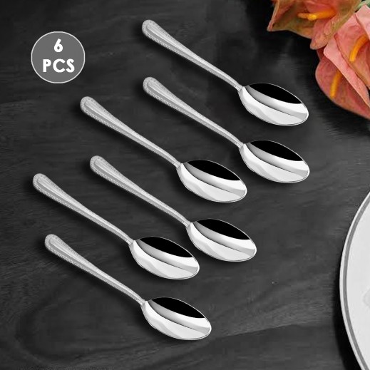 Stainless Steel Small Spoons Set 6Pcs