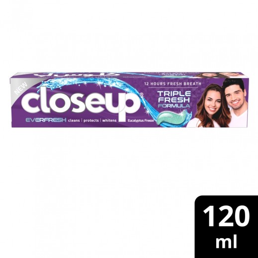 Closeup Triple Fresh Formula Gel Toothpaste Eucalyptus Freeze 120 ml - delivered by Taw9eel Fast