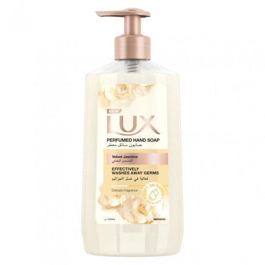 Lux Antibacterial Liquid Handwash Glycerine Enriched Velvet Jasmine For All Skin Types 500ml - delivered by Taw9eel Fast
