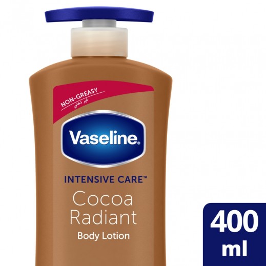 Vaseline Intensive Care Cocoa Radiant Body Lotion 400 ml - delivered by Taw9eel Fast