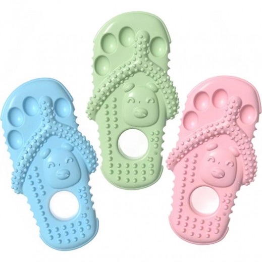 Slipper Design Pet Teething Toy Assorted colors