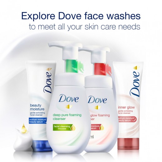 Buy Dove Face Wash Deep Pure 160 ml توصيل