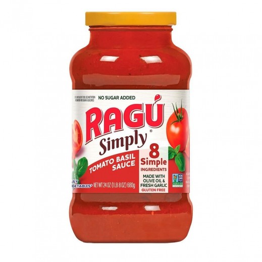 Ragu Simply Gluten Free Tomato Basil Pasta Sauce 680 g