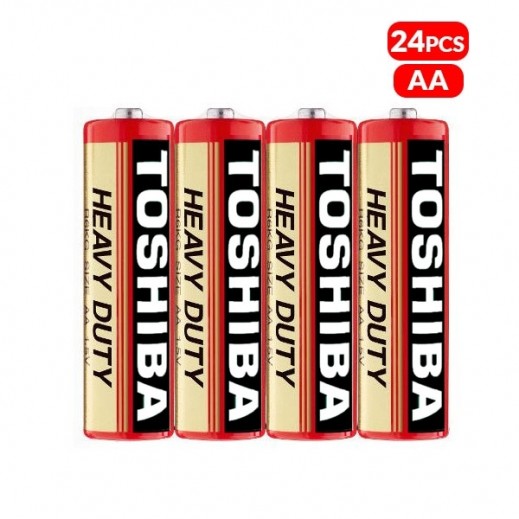 Toshiba Battery Heavy Duty AA Pack of 24 PCs - delivered by Taw9eel Fast