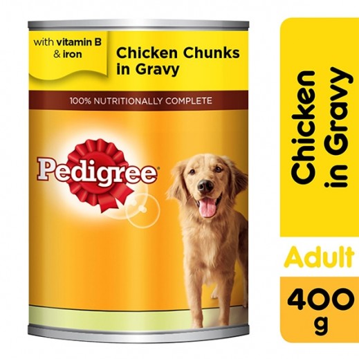 Pedigree Dog Food Chicken Chunks 400 g - delivered by Taw9eel Fast