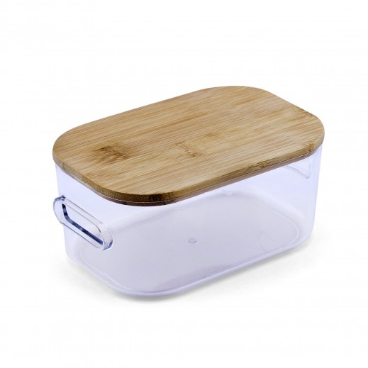 Plastic Organizer + Wooden Lid 0.6L By Tawfeer - delivered by Taw9eel Fast