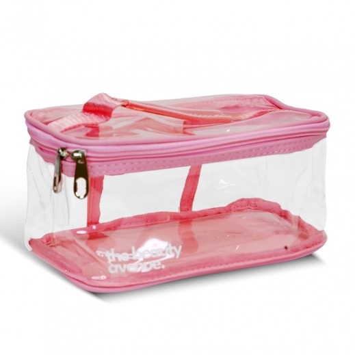 Cosmetic Case With Handle Pink By The Beauty Avenue - delivered by Taw9eel Fast