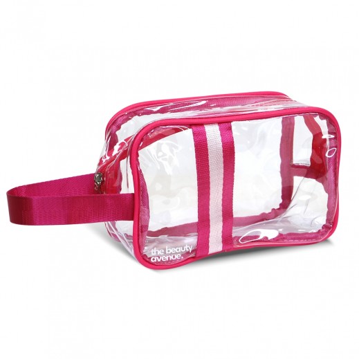 Travel Cosmetic Bag Pink By The Beauty Avenue - delivered by Taw9eel Fast