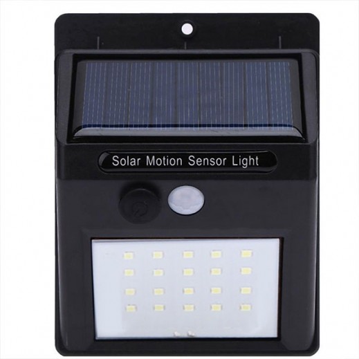 Solar Motion Sensor Water Proof Light Black توصيل