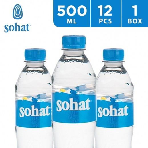 Sohat Natural Mineral Water 12 x 500 ml - delivered by Taw9eel Fast
