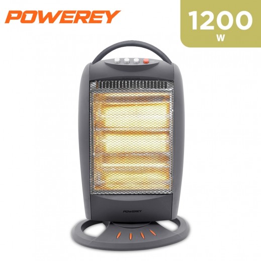 Powerey 3 Element Halogen Oscillating Heater 1200W - delivered by Taw9eel Fast