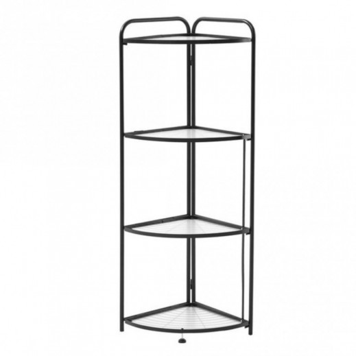 4-Shelf Corner Organizer by Taw9eel Essentials - Black