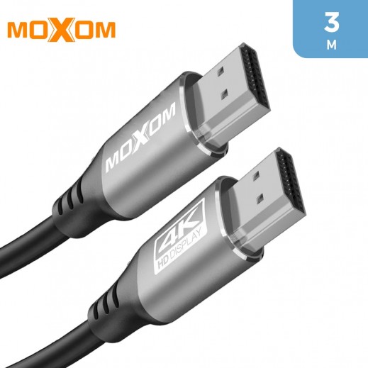4K HDMI to HDMI Cable 3 m By Moxom  - delivered by Taw9eel Fast