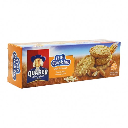 Buy Quaker Oat Cookies Honey & Nuts 126 g (2 + 1 Free) توصيل