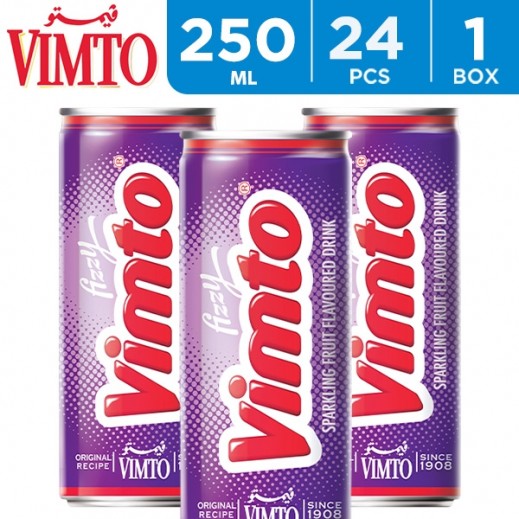 Vimto Fruit Drink Can 24 x 250 ml - delivered by Taw9eel Fast