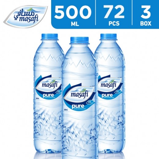 Wholesale - Masafi Mineral Water 500 ml (3 x 24) - delivered by Taw9eel Wholesale Within 8 Working Hours
