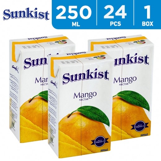 Sunkist Mango Nectar Juice 24 x 250 ml - delivered by Taw9eel Fast