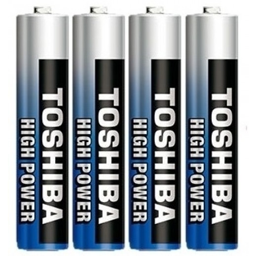Toshiba Battery High Power AAA Pack of 4 PCs - delivered by Taw9eel Fast