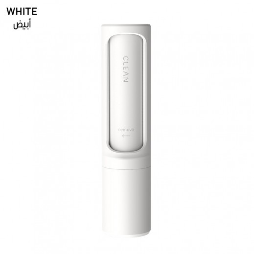Retractable Lint and Pet Fur Cleaner By Taw9eel Essentials – White