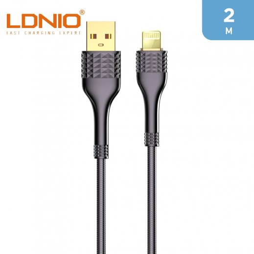 LDNIO 30W Fast Charging & Data Cable USB to Lightning 2 m