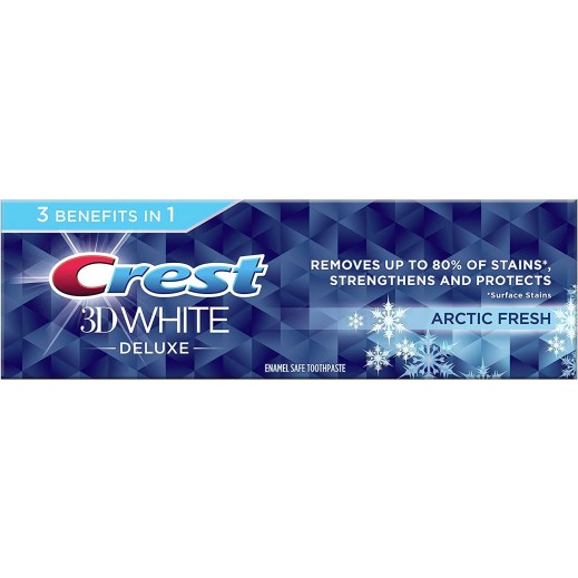 Crest 3D White Deluxe Arctic Fresh Toothpaste 75 ml - delivered by Taw9eel Fast
