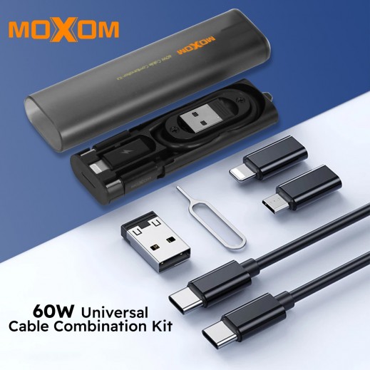 Moxom 60W Universal Cable Combination Kit (1 + 1 Free)
