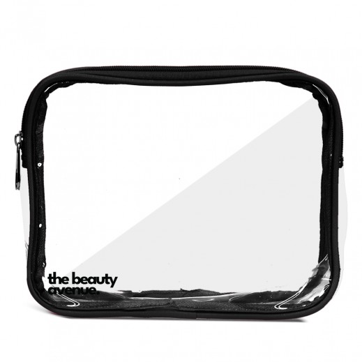 Transparent Cosmetic Bag Black By The Beauty Avenue - delivered by Taw9eel Fast
